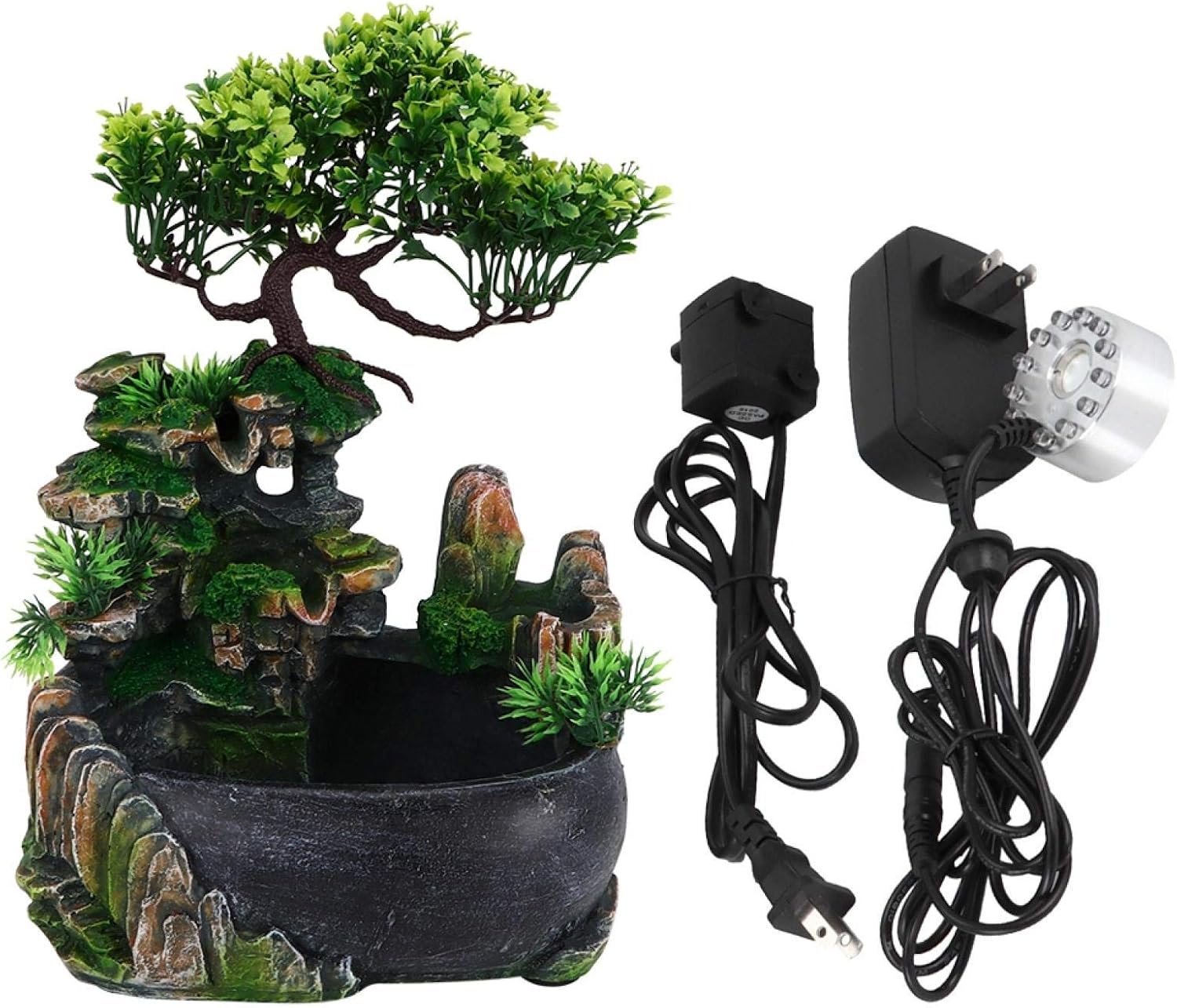 置物 卓上噴水 インテリア 噴水 空気加湿器 流れ水 部屋の装飾 風水開運 室内