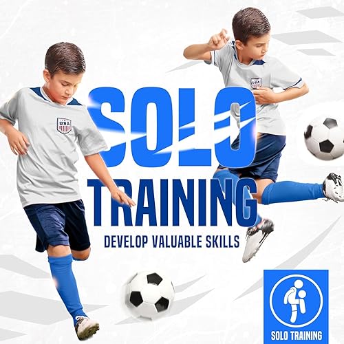 Miniatura 7 de Red de fútbol para porterías de fútbol, porterías de fútbol emergentes para niños para práctica y entrenamiento en el patio trasero, portátil