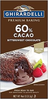 GHIRARDELLI Premium 60% Cacao Bittersweet Chocolate Baking Bar, 4 OZ Bar
