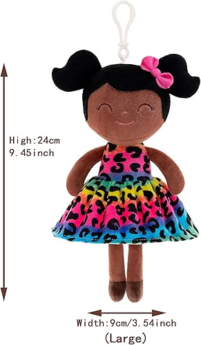 Miniatura 2 de Gloveleya Muñecos suaves de peluche con diseño de leopardo y arco iris, regalo para bebé de 9 pulgadas