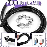 Vista 5 de Swpeet 15 piezas de 3 tamaños de diámetro exterior de 0.394 pulgadas, 0.472 pulgadas, 0.630 pulgadas, 0.632 pulgadas, 0.632 pulgadas, tubo