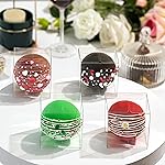 RomanticBaking 50 Pack 3x3x3 Inch Clear Chocolate Bomb Boxes Small Gift Boxes for Cupcake,Candies, Birthday Wedding Party Favor Box