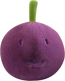 Grape Plush Pillow, Grape Stuffed Plush, Food Plush Pillow, Home Decoration Gift for Kids Adults (11.8 inch)