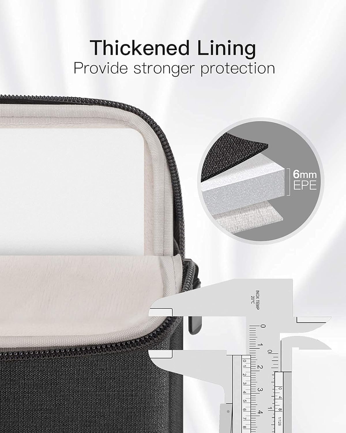 Inateck 14 Inch Laptop Sleeve Case Bag Compatible with 14'' Laptop,15'' MacBook Pro 2018/2017/2016, Notebooks, Chromebooks, Black : Everything Else