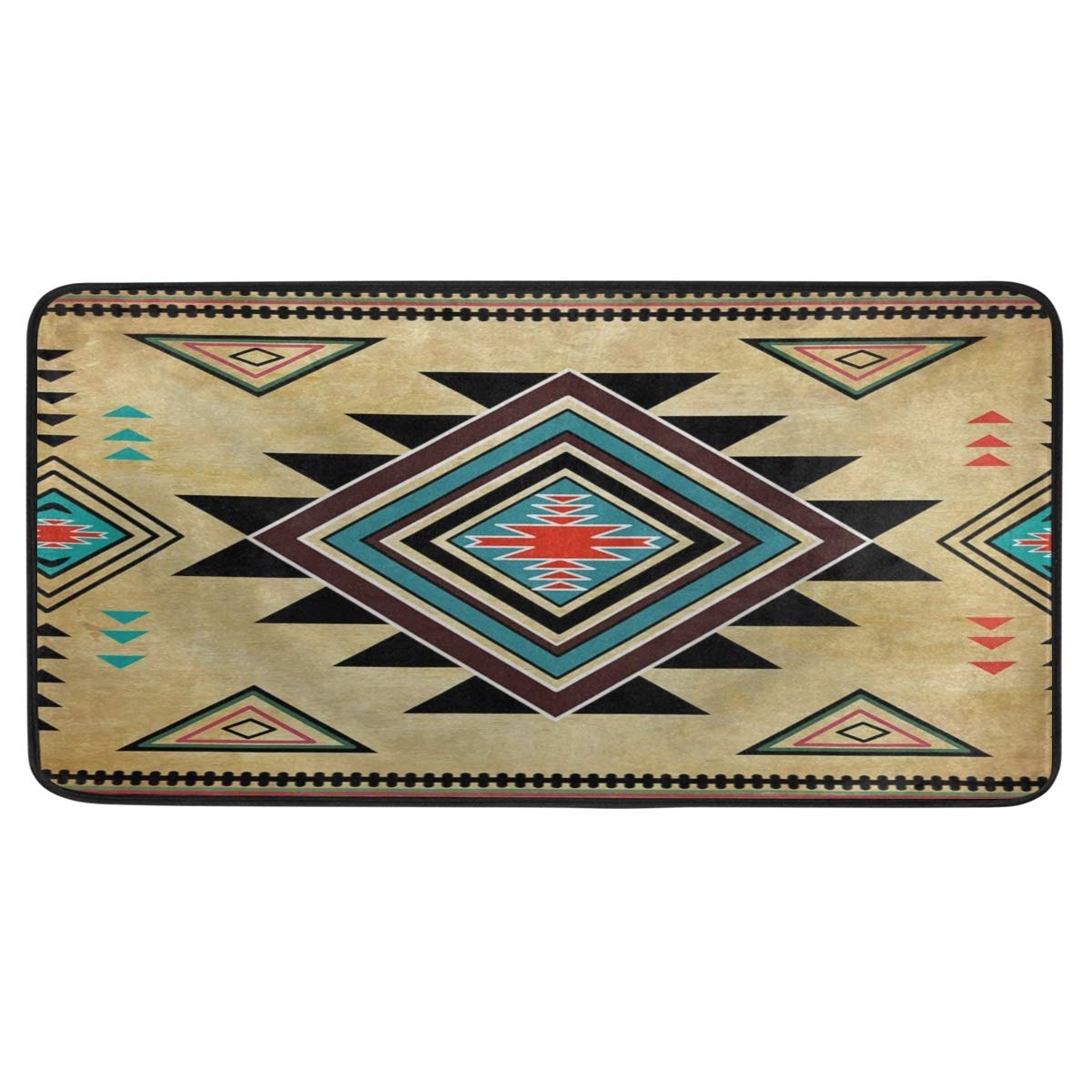 Tapis de couloir amérindien pour une cuisine accueillante et un salon chaleureux