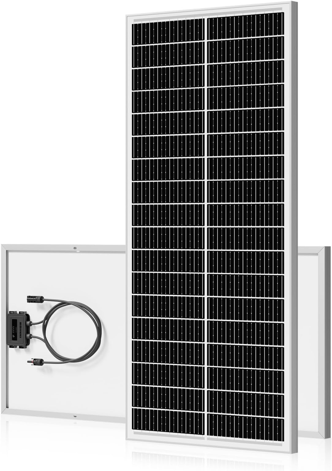100W 12V Solar Panel, N Type Monocrystalline Solar Modules, 18BB Technology, High Efficiency Solar Panel with Aluminum Frame, PV Module for Energy System