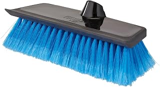 Unger Industrial Llc 964810C 10-Inch Waterflow Scrub Brush with Heavy Duty Soft Bristle Rubber Squeegee