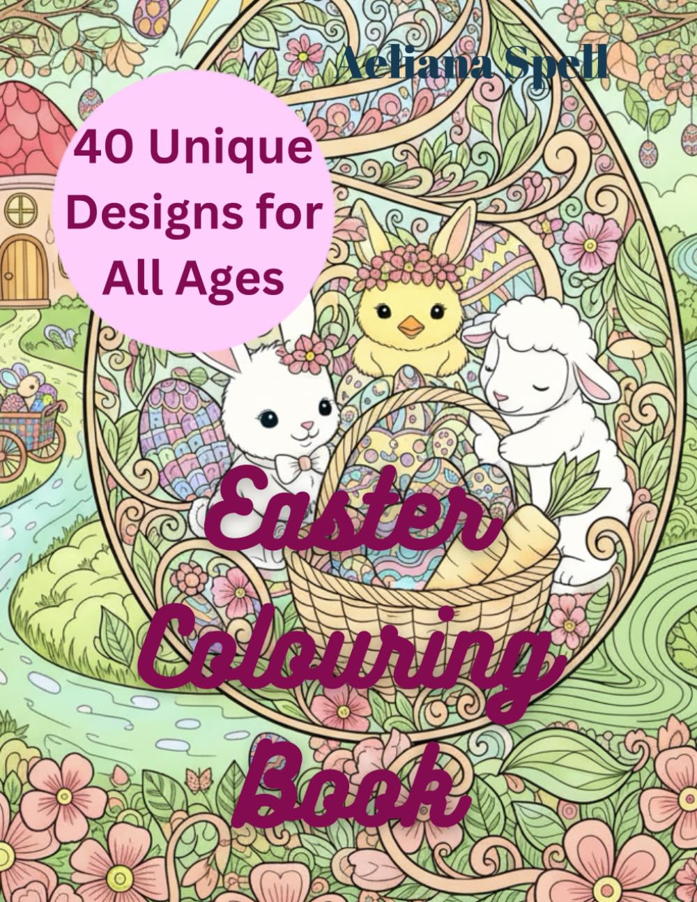 Easter Colouring Book for All Ages: 40 Unique Sketches for Fun & Relaxation
