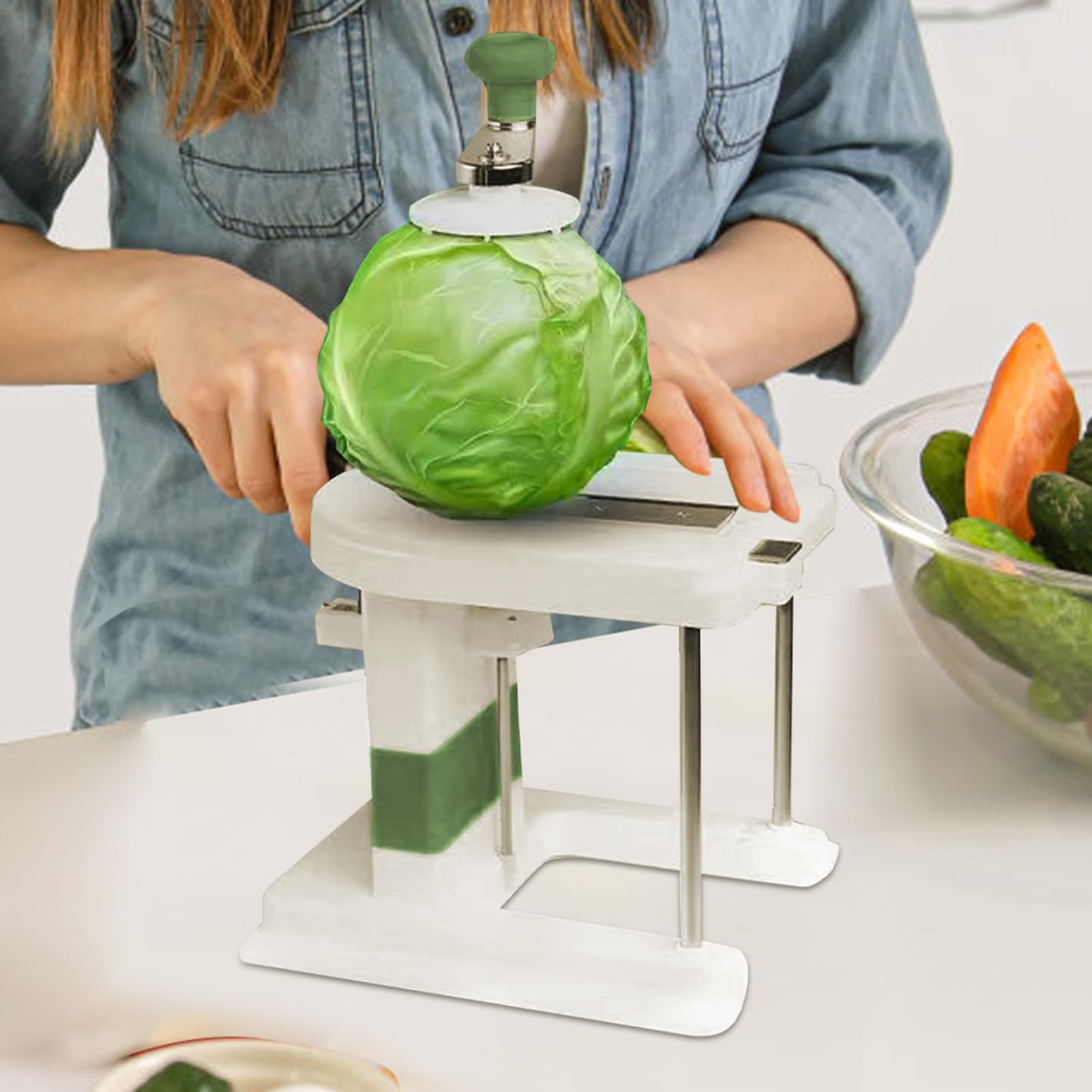 Picadora, cortador de chucrut manual – Ayuda de cocina, con, cocina para verduras, frutas,