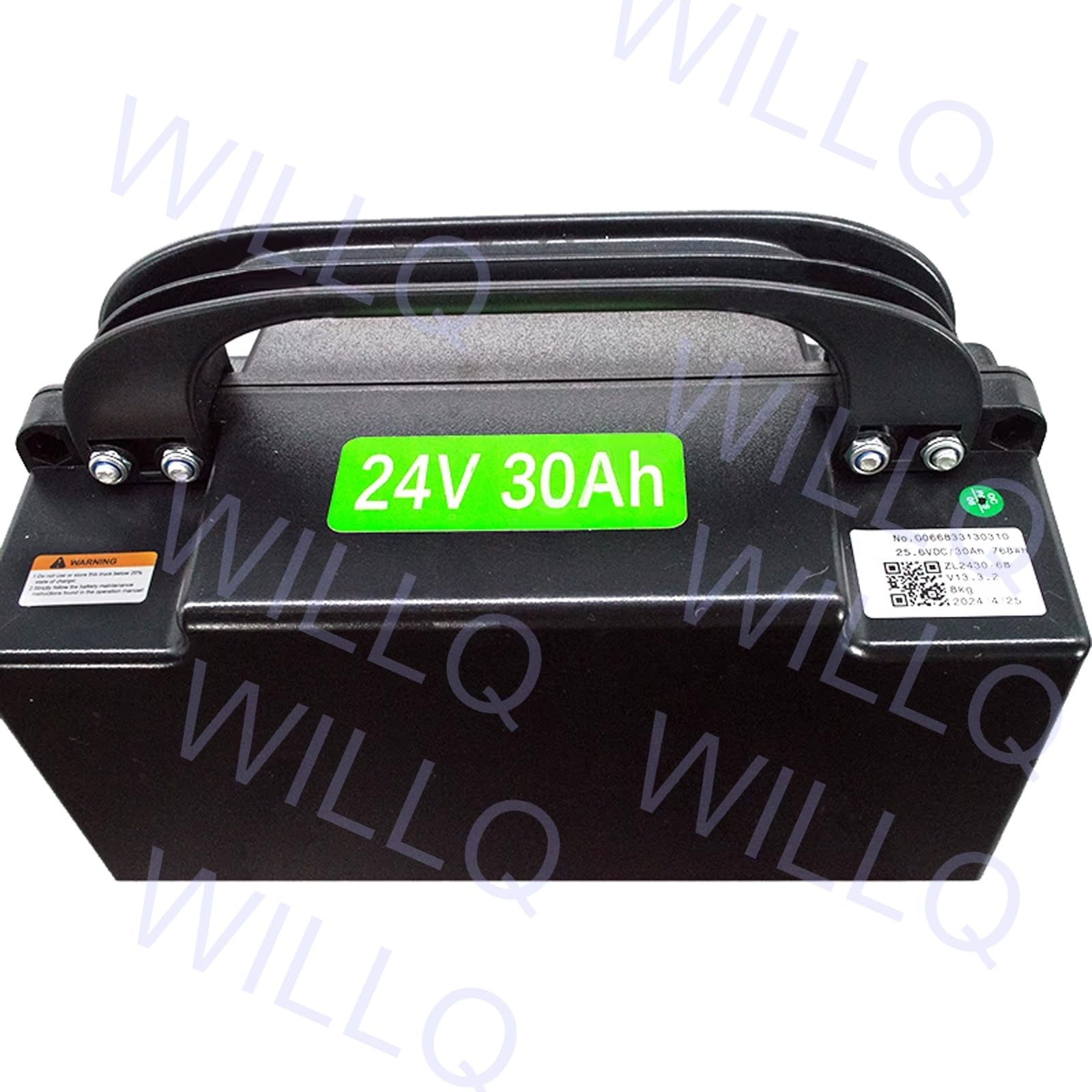 Batería Litio 24V 30Ah para vehículos manipulación almacenes logísticos | Batería LiFePO4 para transpaleta eléctrica, componentes internos, robusta y recargable