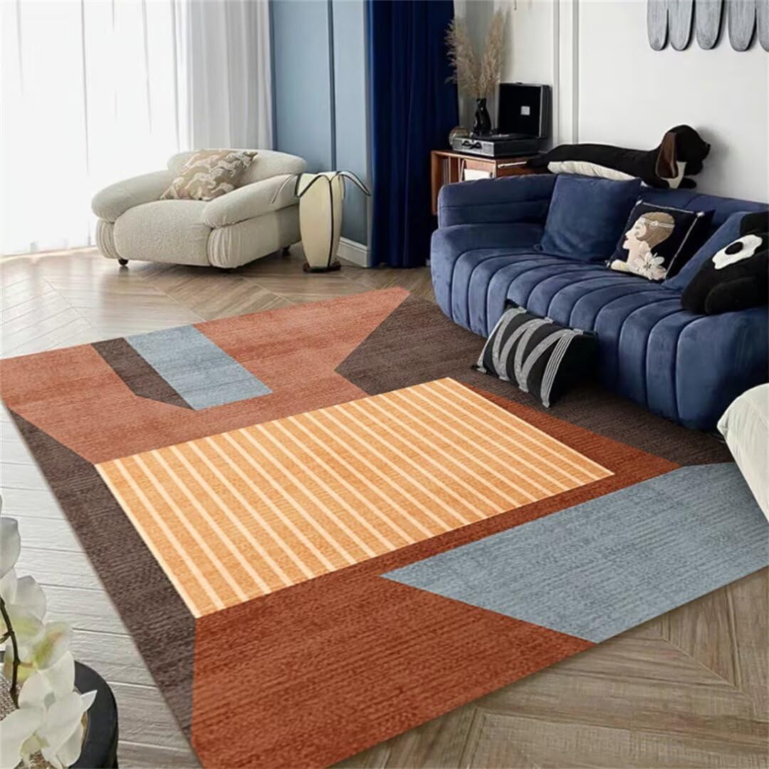 Tapis ville enfant bleu 60x120 cm lavable et moderne