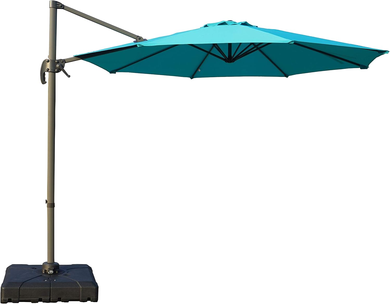 Kozyard Heavy Duty Patio Umbrella Stand Outdoor Base - Windproof, Weighted for Cantilever, Pool, Backyard, and Beach Umbrellas Base (Square 32”x32“)