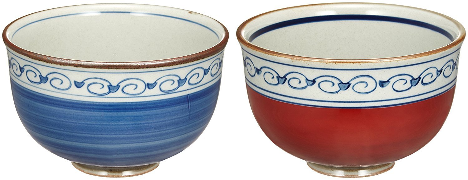 Kusumaki Arabesque Ceramic Bowl Pair