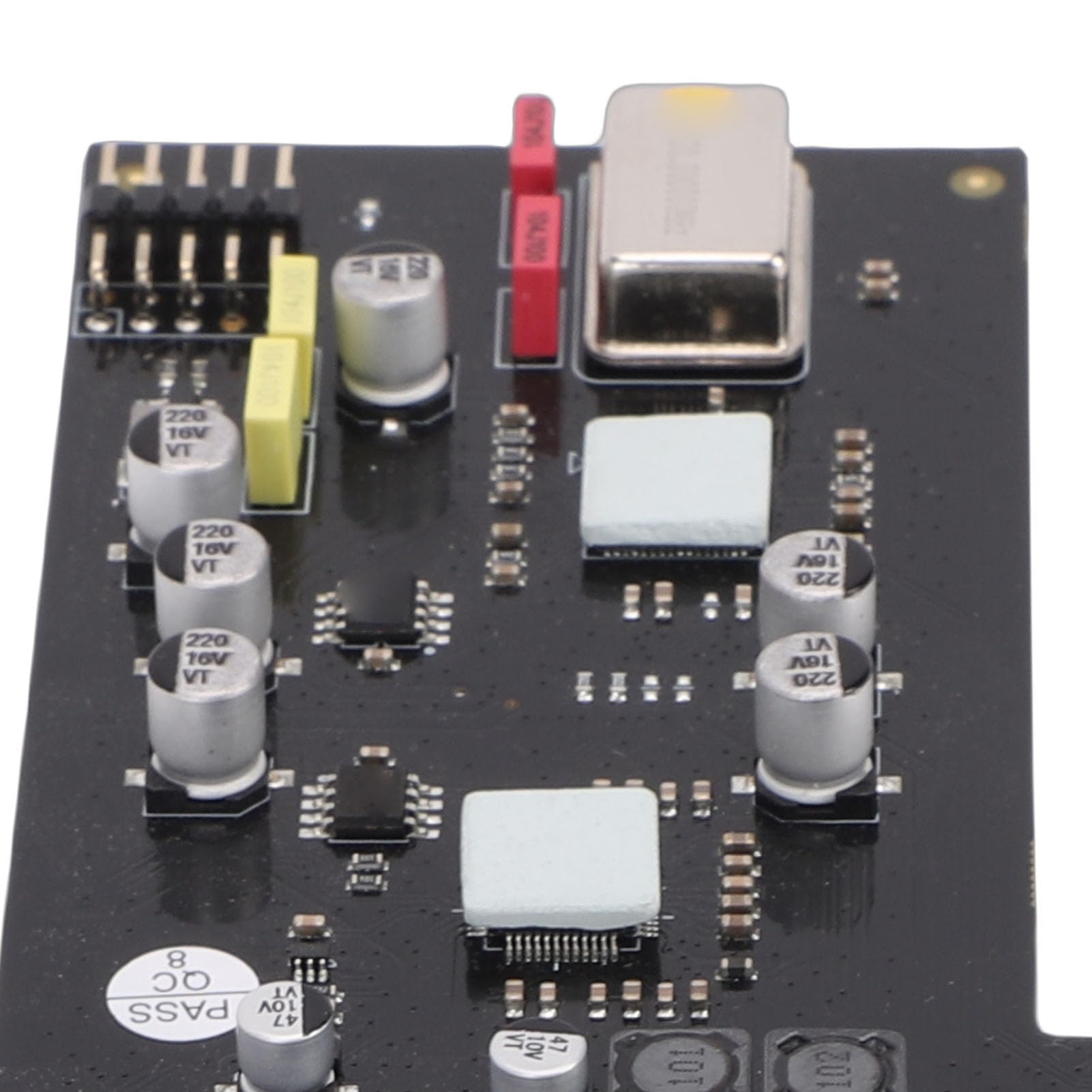 Fockety PCIe-Soundkarte, Sabre 32 ES9018K2M DAC Interne Soundkarte, Digitaler Audiokonverter ohne Treiberinstallation für OS X-Systeme, Unterstützt SSS1700 44,1 kHz, 48 kHz, 96