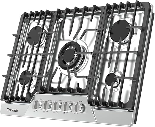 30 Inch Gas Cooktop, TOPWISH Gas Stove Top with 5