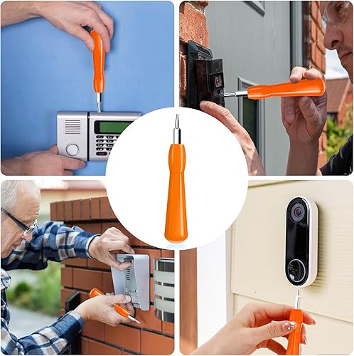 Miniatura 7 de Amaxiu Destornillador de repuesto para timbre de puerta, destornillador Torx T6 T15 de doble punta con herramienta de palanca de apertura de