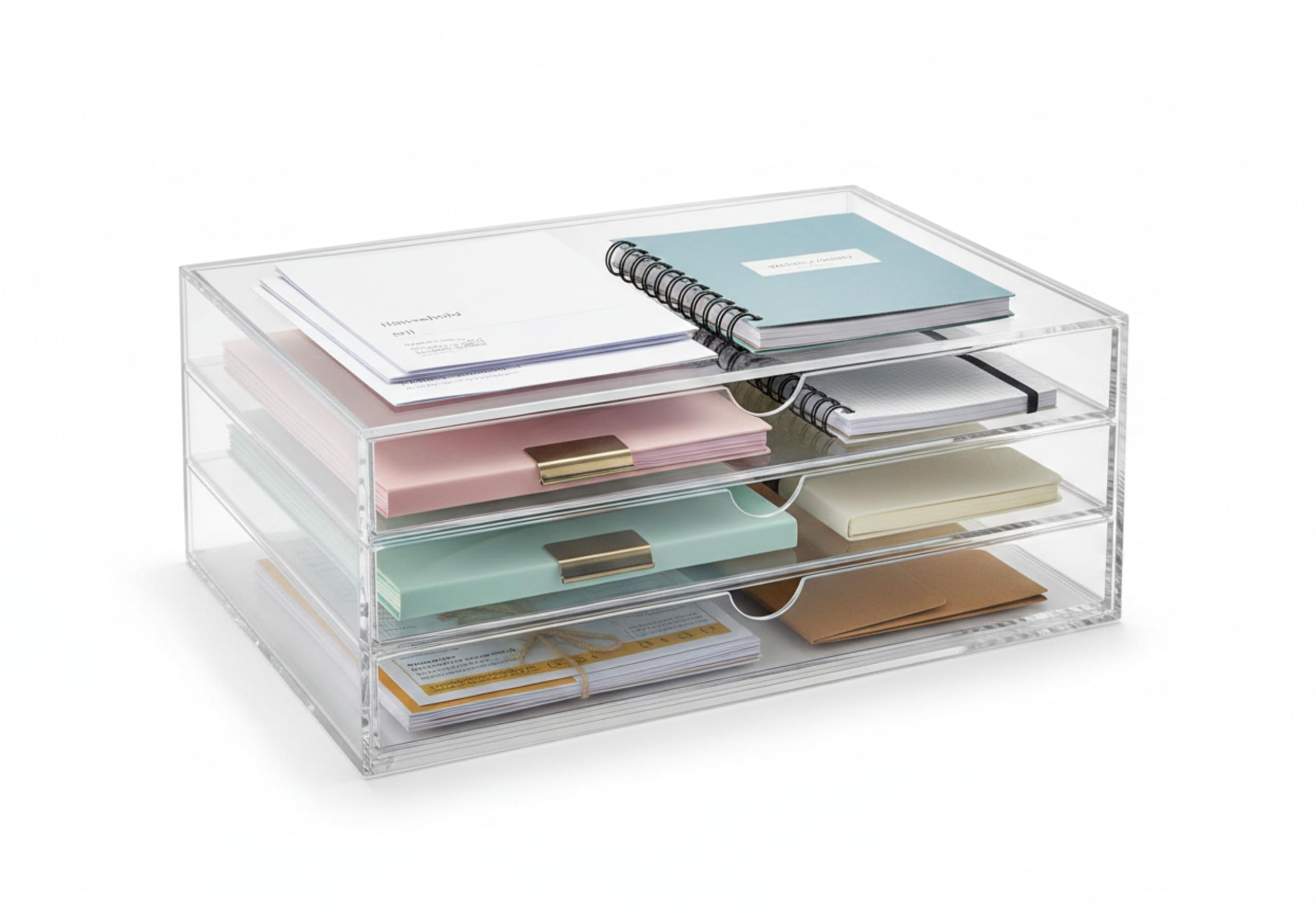 OSCO Landscape Clear Acrylic 3 Tier Sorter