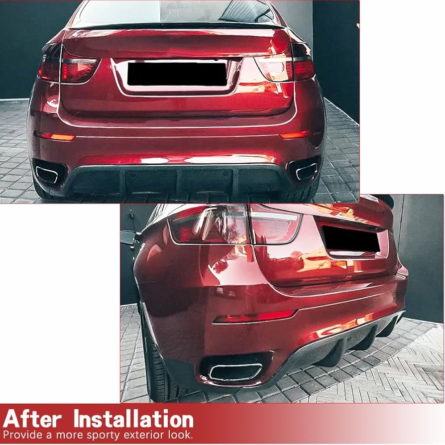 bmw x6 e71 リアデュヒューザー Amazon.com: Carbon Fiber Rear Diffuser fits for BMW E71 X6