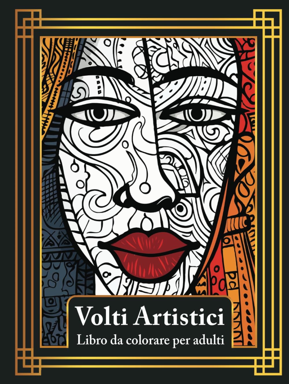 Livre coloriage visages pour adulte, votre pause détente