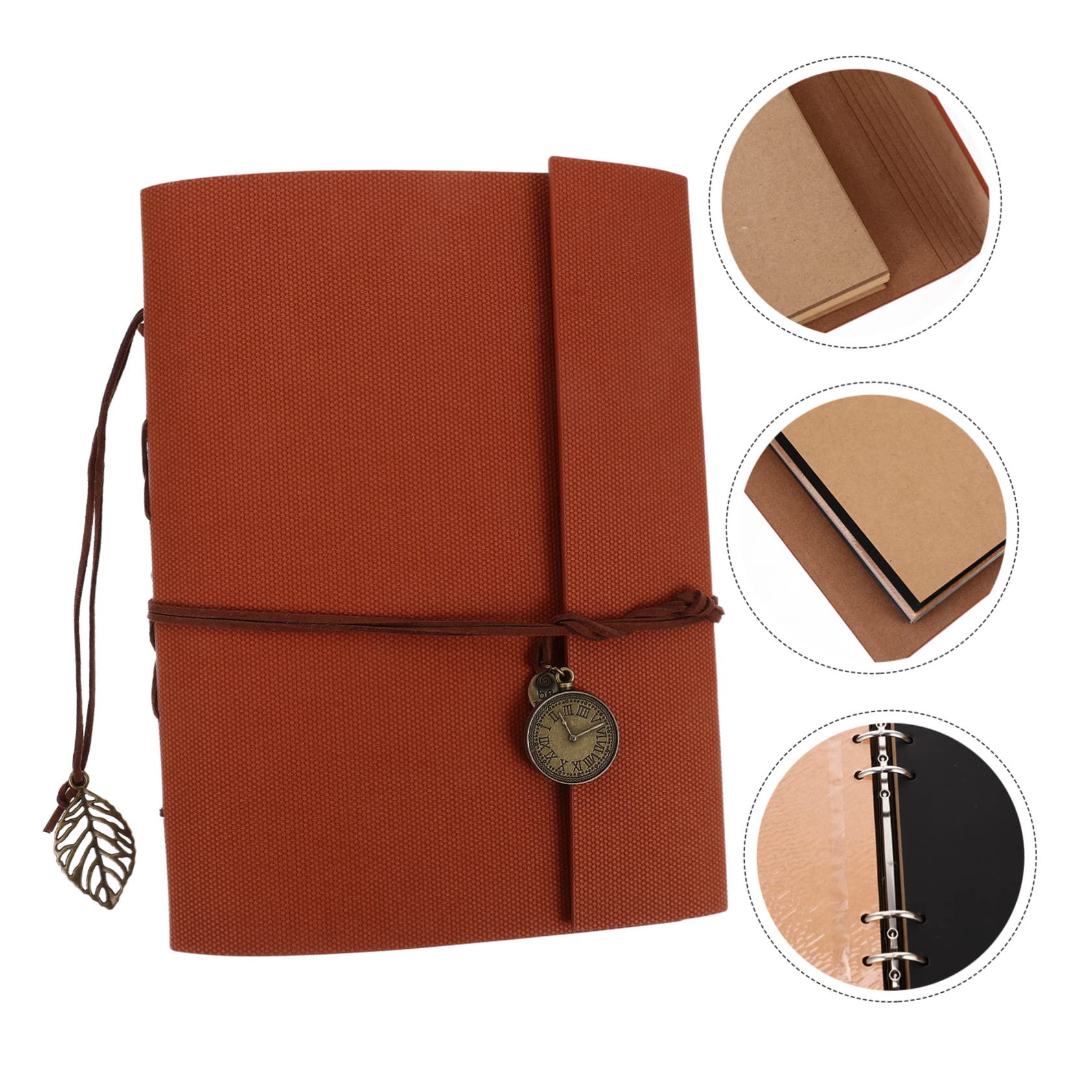 Amosfun Album Fotografico da Te Pagine Personalizzabili per Album e Copertine per Familiari e Viaggi