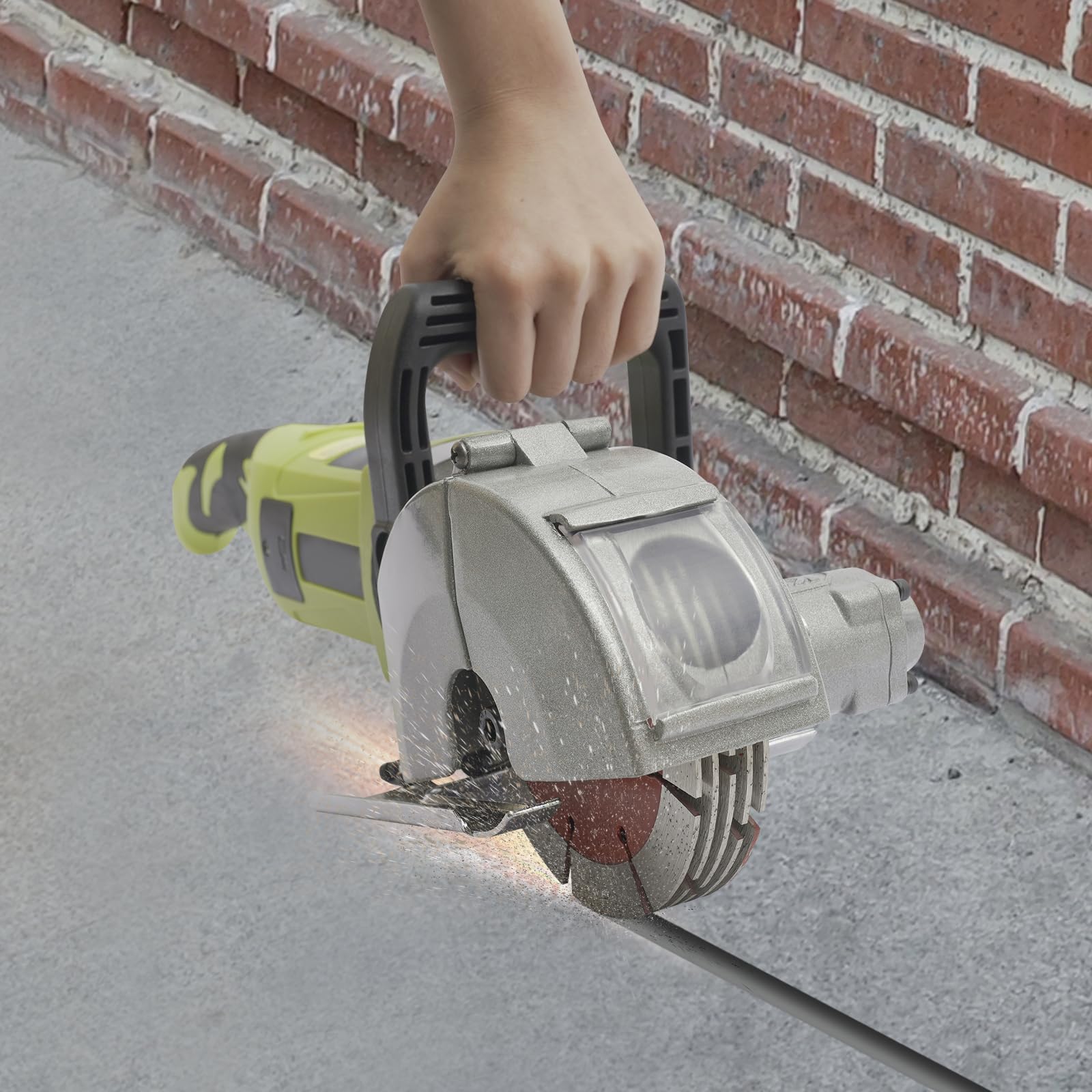 Frezarka szczelinowa, bruzdownica, elektryczna frezarka szczelinowa, 4000 W, 220 V, 5 brzeszczotów, głębokość frezu 37 mm, maks. szerokość szczeliny 33 mm, 6500 obr./min, do marmuru, granitu, betonu