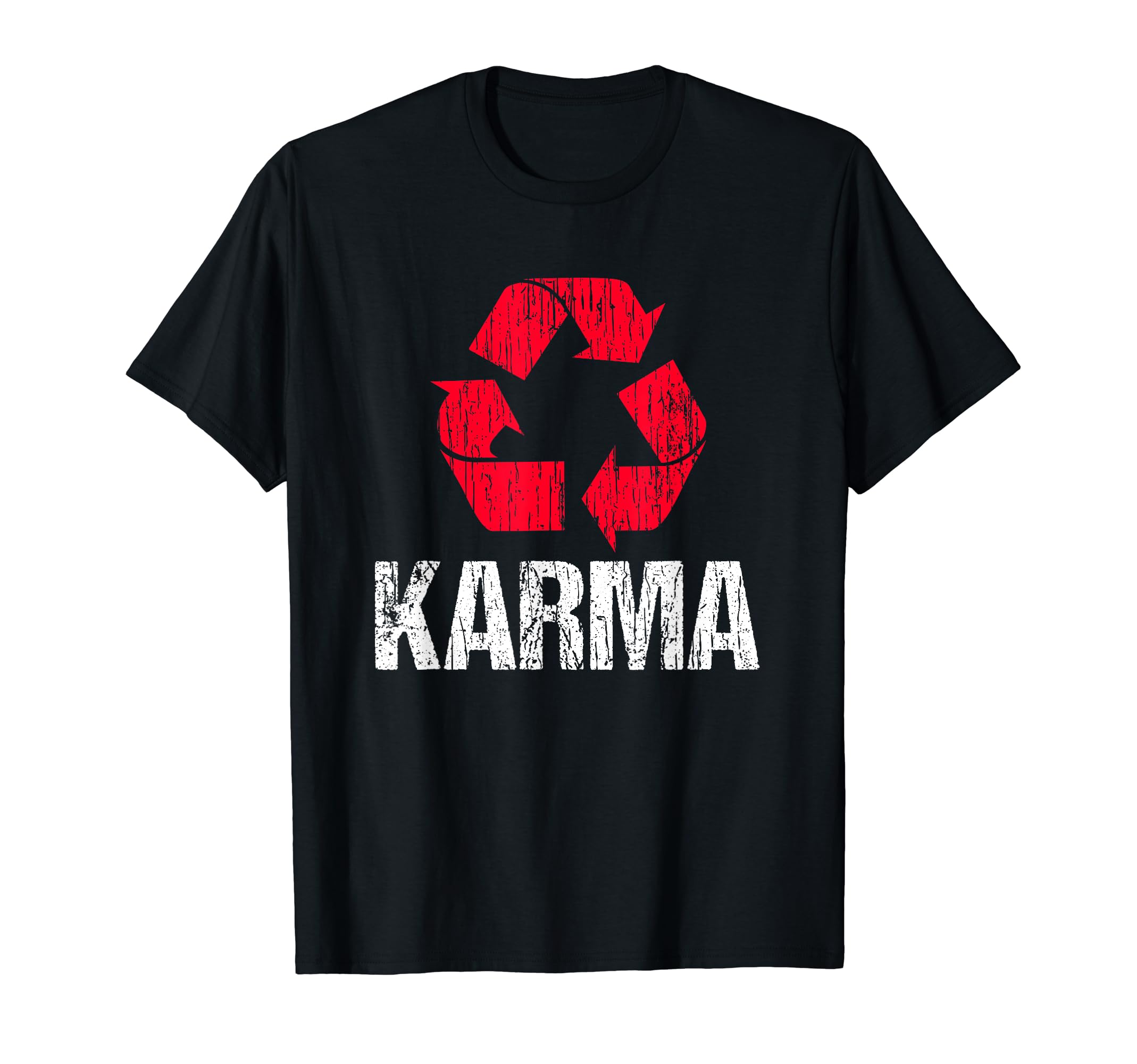 Reduce Reuse Recycle ShirtsKarma Earth Day Recycling T-Shirt With Recycling Symbol T-Shirt