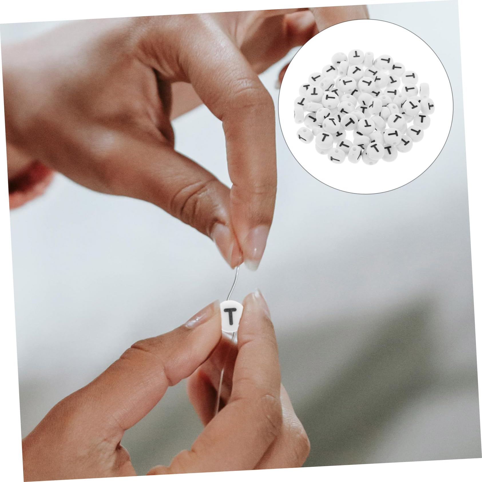 Operitacx 2500pezzi Lettere Per Bracciali Fai Da Te Perline Multifunzione Per Creazioni Artigianali Decorazioni Personalizzate Per Gioielli e Accessori