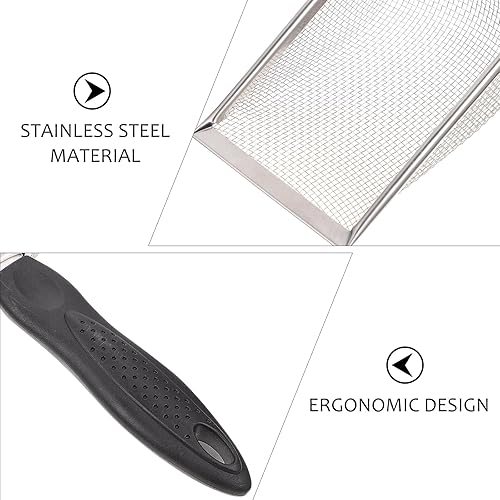 Miniatura 6 de Totority Cuchara de arena de metal para gatos, pala profunda de tamizado rápido con mango cómodo, herramienta de limpieza fácil para mascotas,