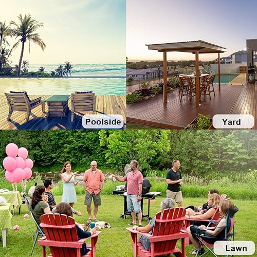 Miniatura 4 de FDW Juego de 3 sillas de mimbre para patio, muebles de mimbre para exteriores, muebles de mimbre para patio, jardín, balcón, junto a la piscina