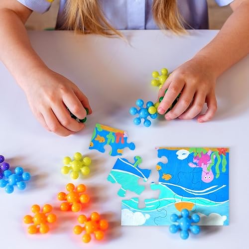 Miniatura 2 de Bright Creations Rompecabezas en blanco para dibujar a granel – 24 piezas de rompecabezas blanco, 9 piezas de cartón en blanco – 5.5 x 4 pulgadas –