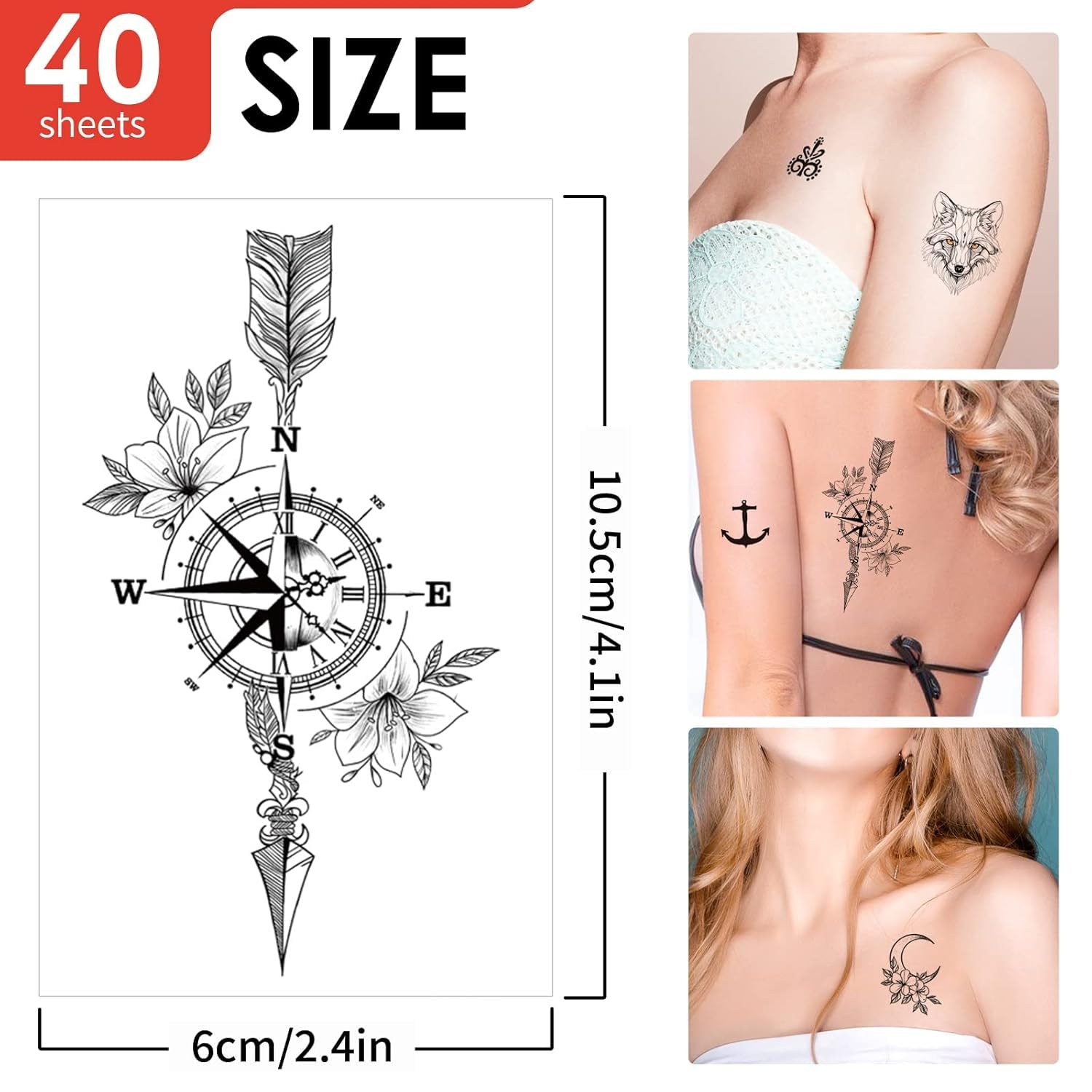 Tatouage Temporaires Paques Pour Enfants, 30 Feuilles Étanche Tatouage