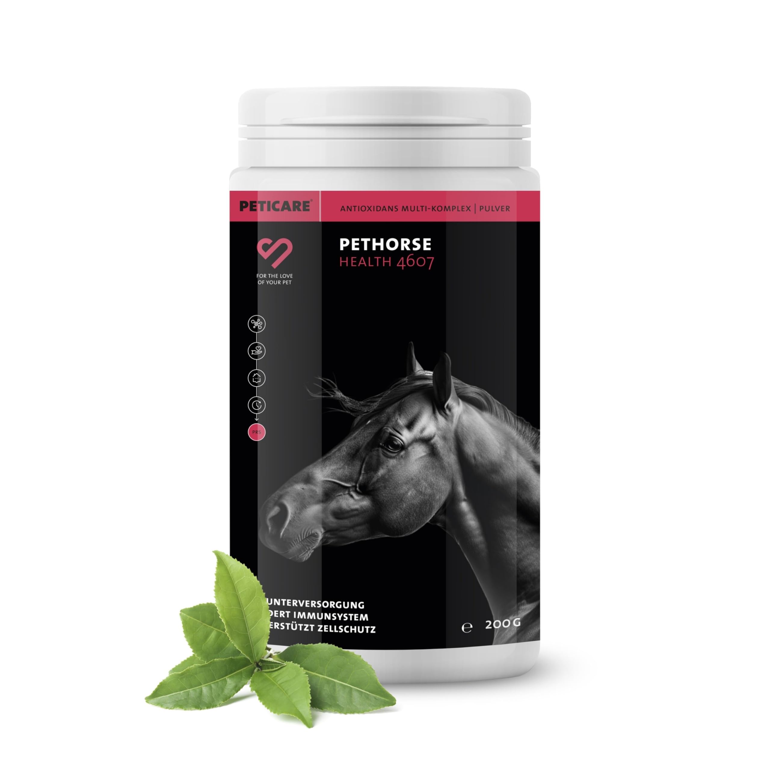 Peticare Antioxidantien-Boost für Pferde | Unterstützung bei Zellschäden & Immunstärkung, Anstrengung | Mit natürlichen Inhaltsstoffen | bei oxidativem Stress | petHorse Health 4607