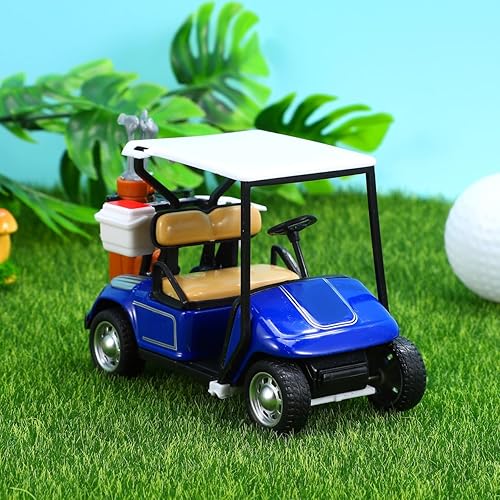 Miniatura 5 de Mipcase Carrito de golf Modelo de decoración para el hogar Suministros de escritorio Carrito de golf simple Decoración de carrito de golf Decoración