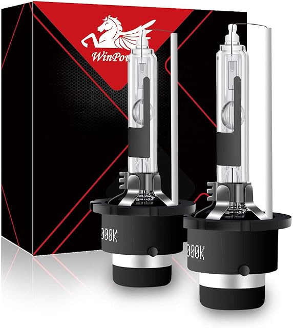 WinPower D2R HID Xenon Bulb 35W 6000k Cool White 12V Car Headlight Conversion Kit 85122, 2 Lamps