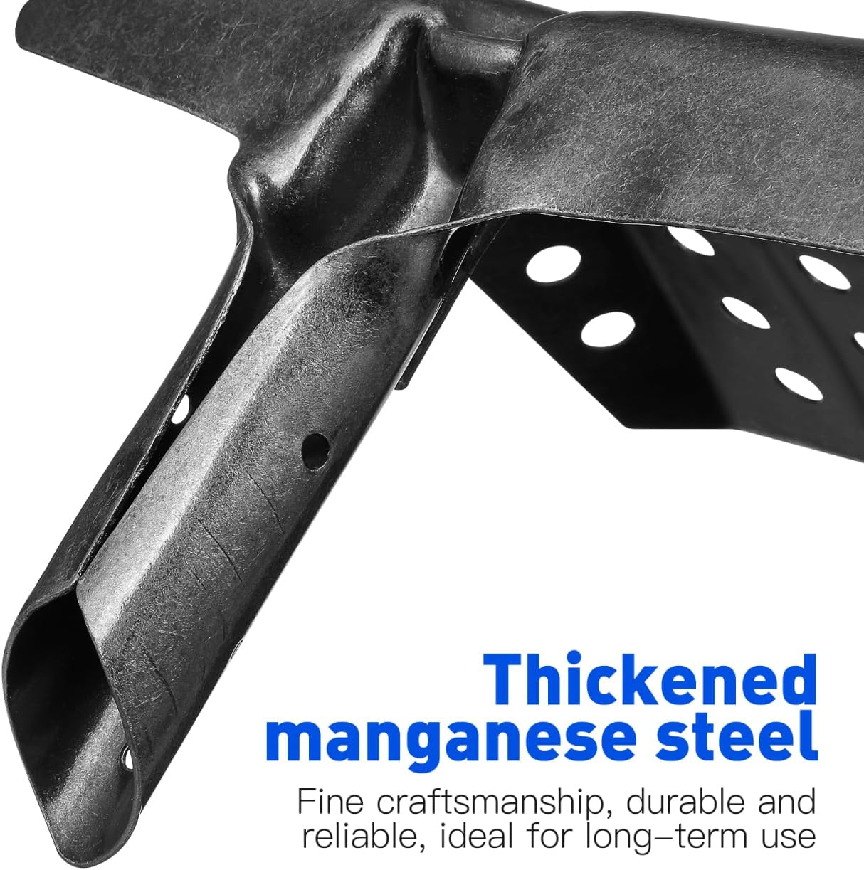 Heavy Duty Mud Sifting Shovel Head with Holes: Garden Mud Sifting Shovel Metal Drain Sand Digger Scoop Coal Treasure Hunting Replacement Square Head, 9.64In Handle Not Included Perforated Silt Scoop