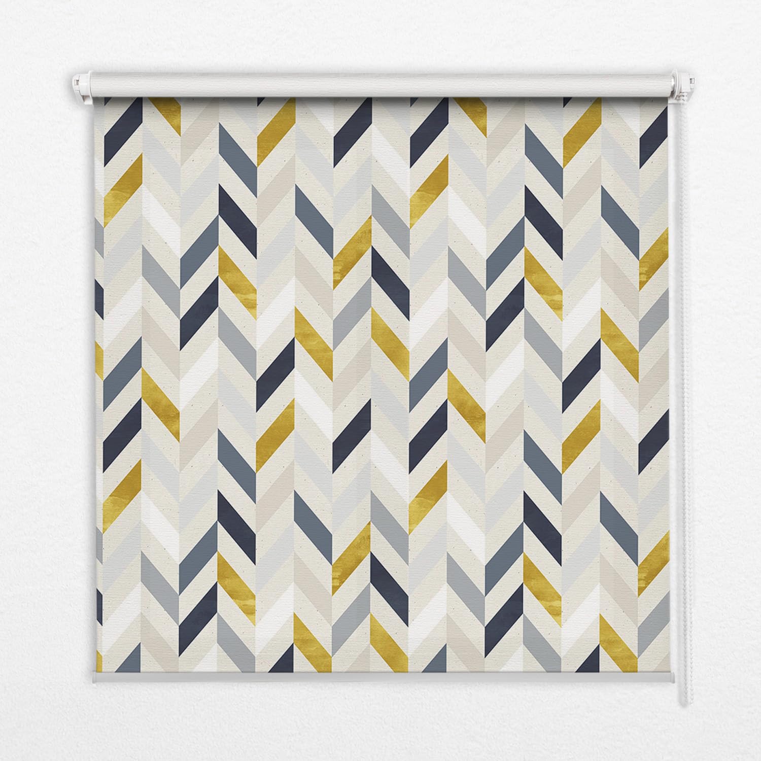 Store enrouleur perméable 140x240cm sans perçage store banne intérieur chevrons colorés