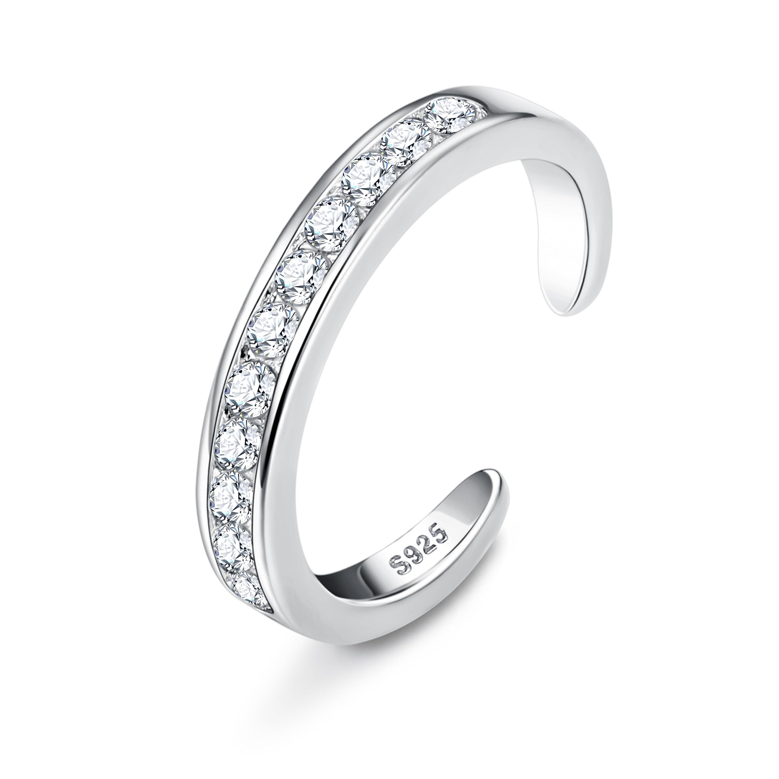 925 Sterling Silver Toe Rings for Women 18K White Gold Plated Arrow Heart Infinity Vintage Celtic Knot Teardrop Daisy Flower Stylish Toe Rings Adjustable Toe Band Rings Summer Beach Foot Jewelry