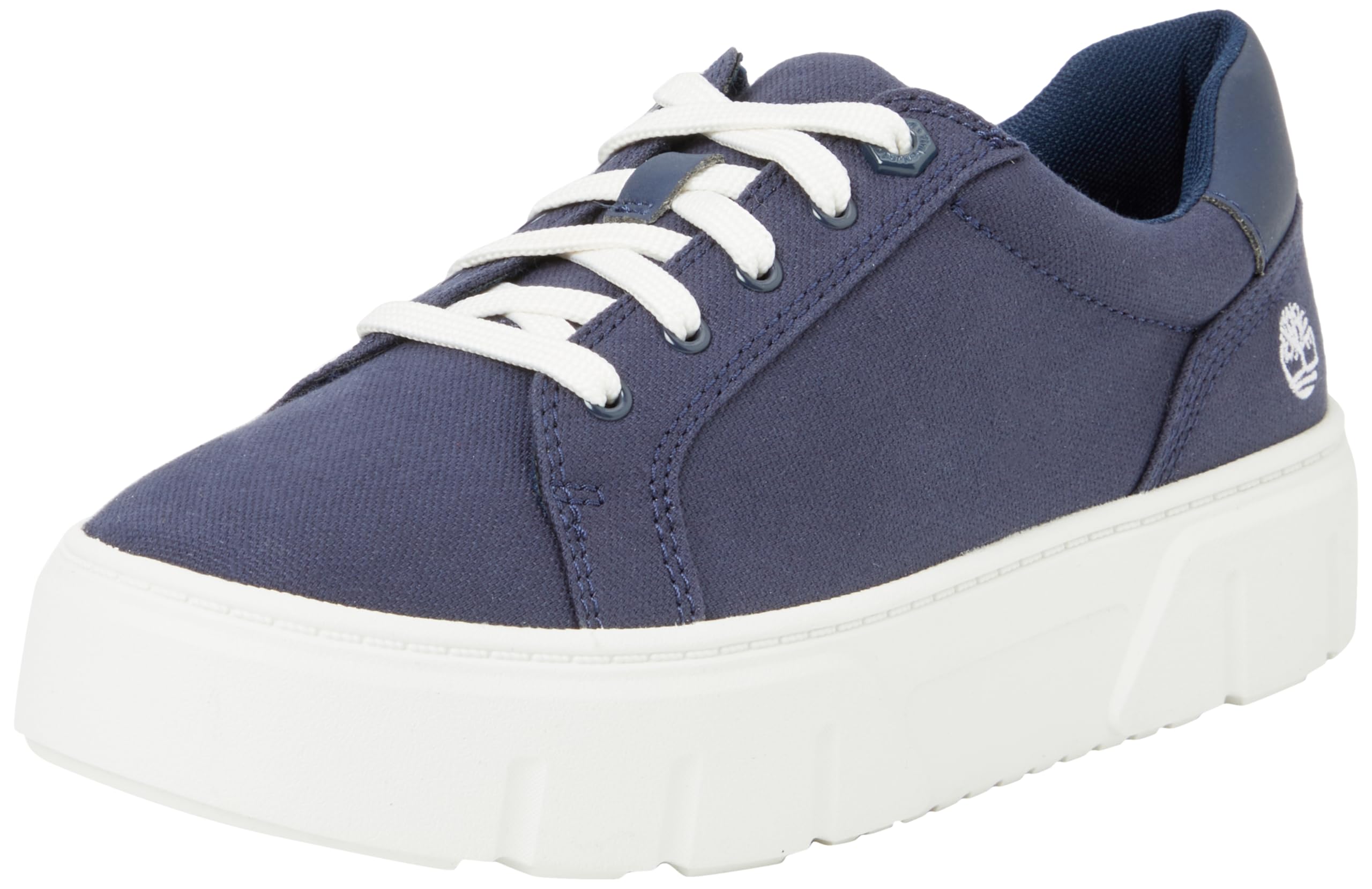 Timberland Women's Laurel Court Low Lace-up Trainers, Navy Canvas, 42 EU Weit