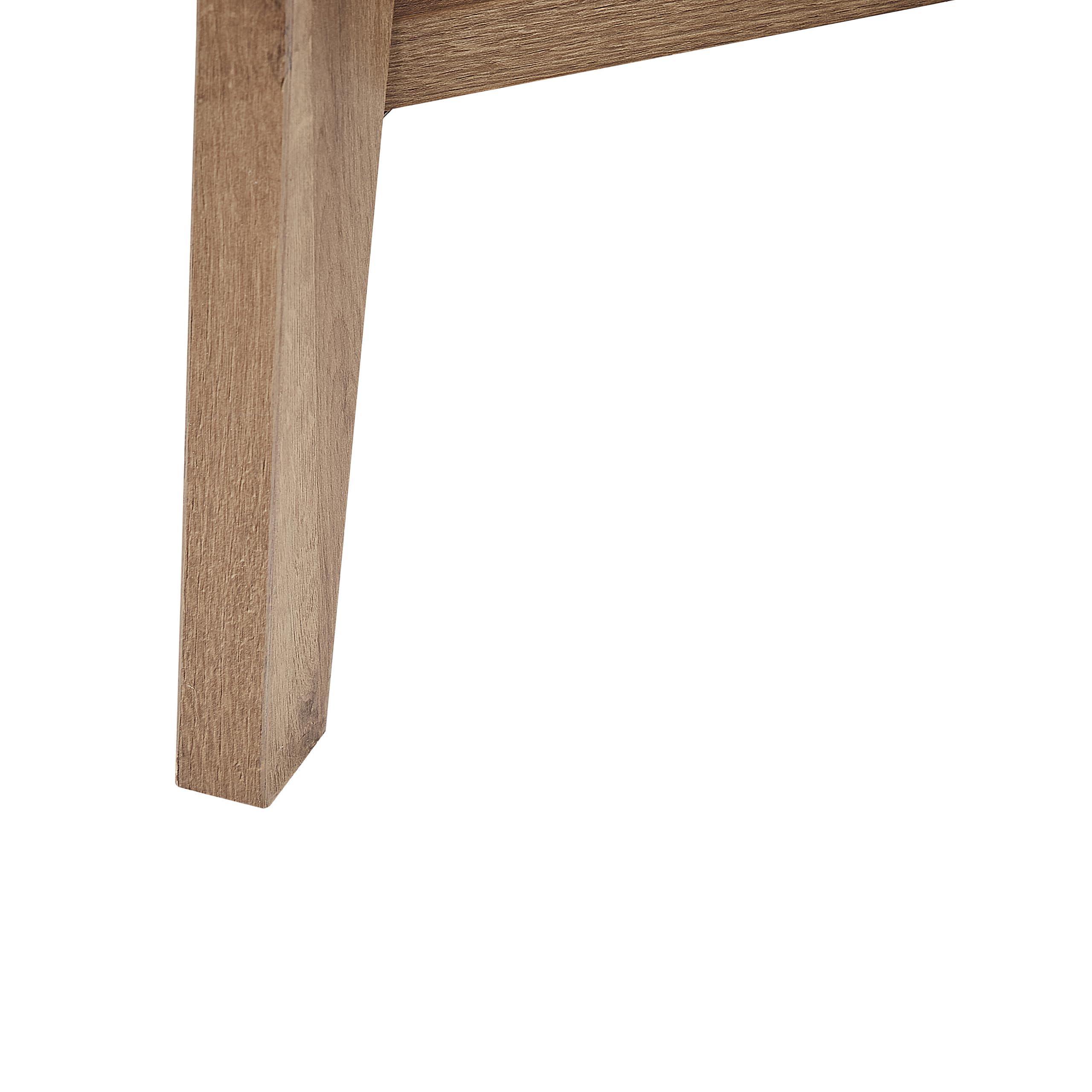 Beliani Couchtisch Heller Holzfarbton mit Ablage Rattan rechteckig 100 x 50 cm Simla