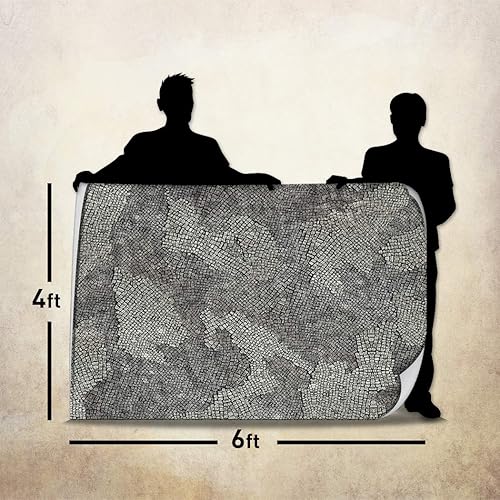 Miniatura 2 de Alfombrilla de juego de batalla 48 x 72 pulgadas mapa de juego de rol juego de rol de guerra RPG Warfare 40k Flames War juegos de mesa reutilizables