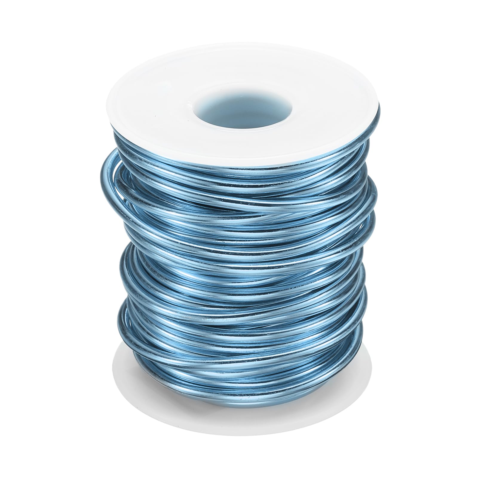 sourcing map Bonsai Wire Anodized Aluminum Training Wire Roll 3mm/9 Gauge 33ft Length Bendable Bonsai Tree Rope for Garden, Horticulture, Landscape, Planting, Gray Blue