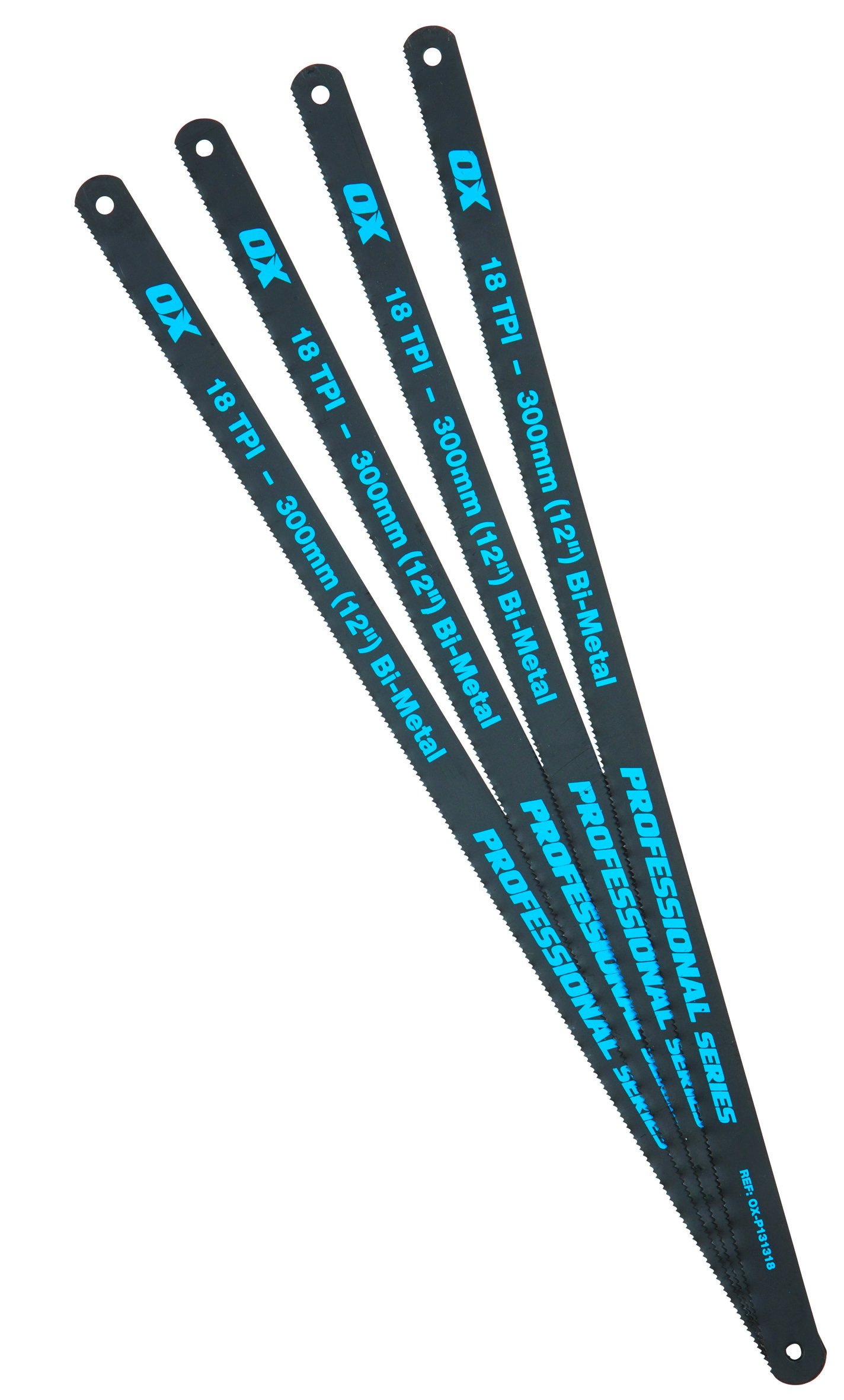 Ox Pro High Tension Hacksaw Blades 300Mm 18Tpi - 4 Pack