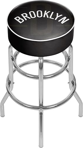 Trademark Gameroom NBA1000-BN2 NBA Taburete giratorio acolchado Fade Brooklyn Nets