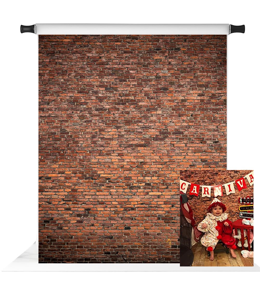 Kate 5x7ft Red Brick Wall Backdrop Rustic Brick Photography Backdrops Home Decoration Background Video Photo Studio Props