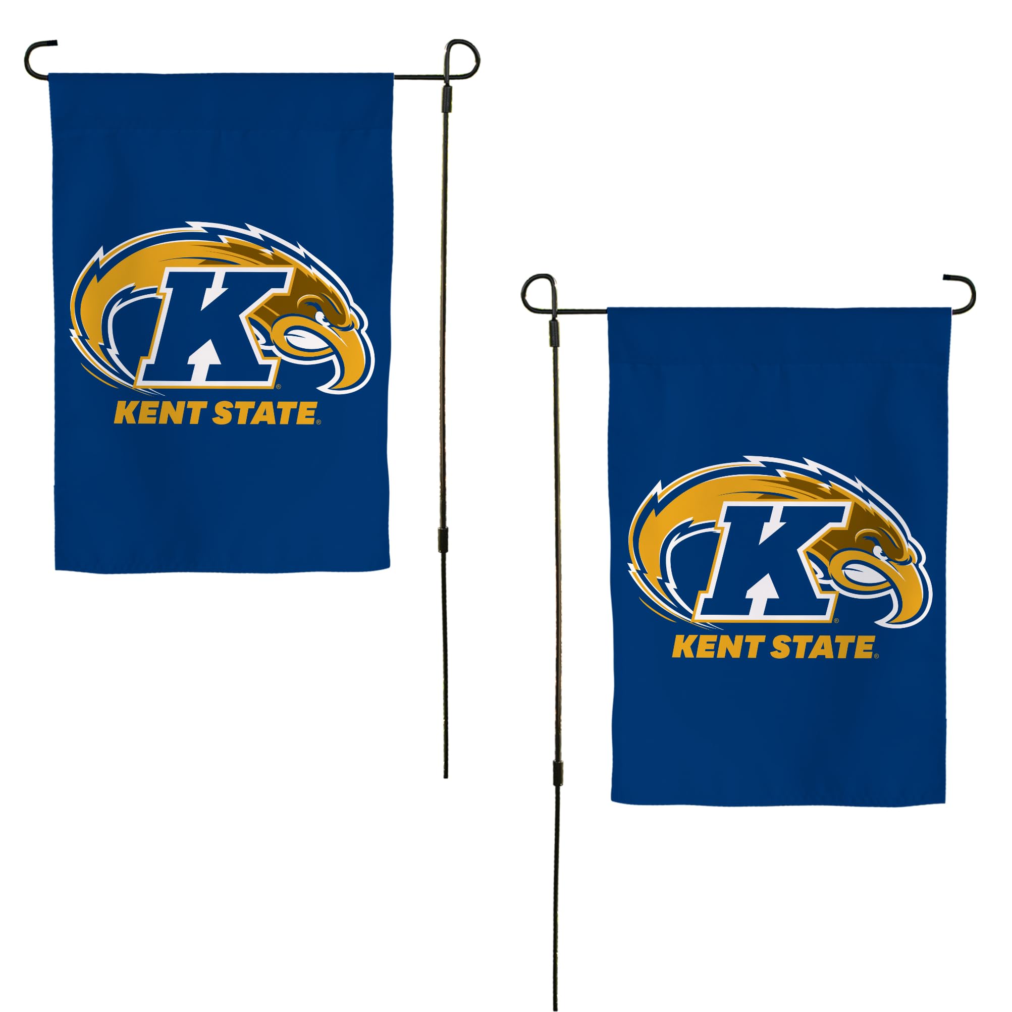 Desert Cactus Kent State University KSU Garden Flag – 19 x 12 inch Kent State Golden Flashes Banner, For Outdoor Display and Events (Design A)