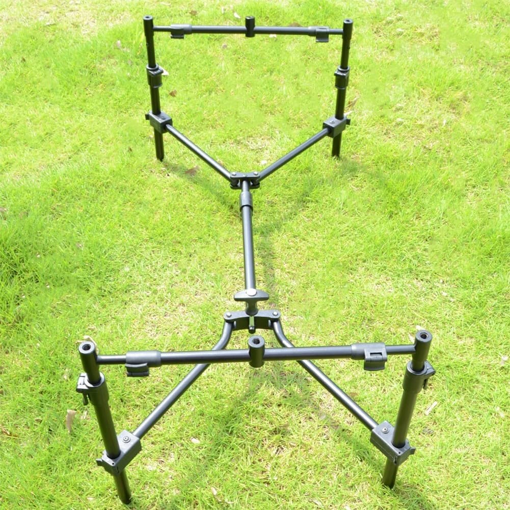 para soporte Desmontable para Caña de Pescar Metal Negro para