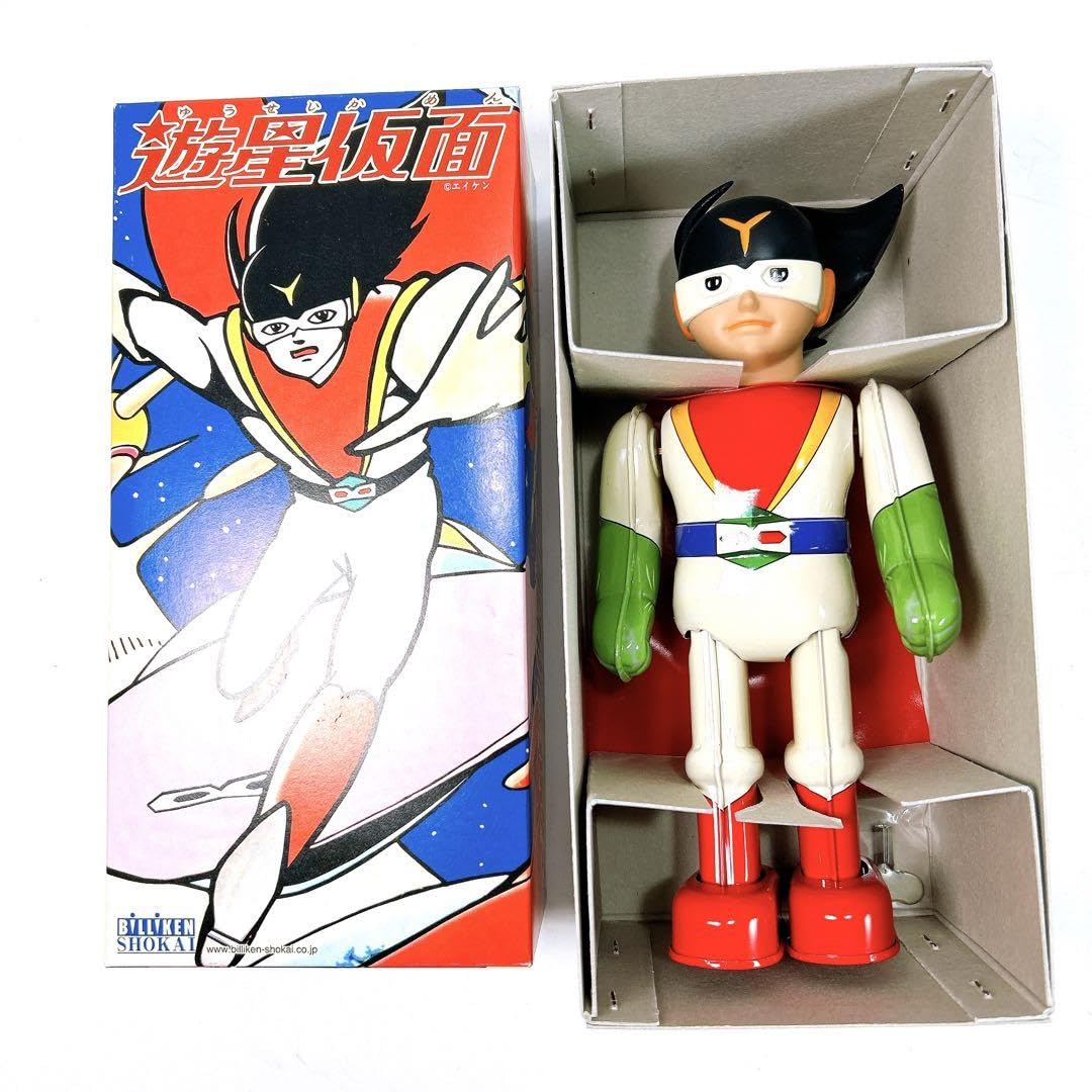 Amazon.co.jp: 【希少 ビリケン商会 遊星仮面 ブリキ ゼンマイ