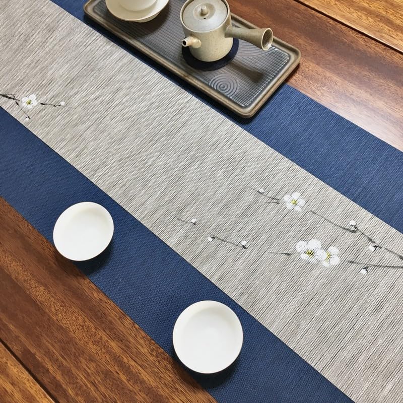 Chemin de Table Antidérapant Résistant Chaleur Tapis Table Découpable Lavable