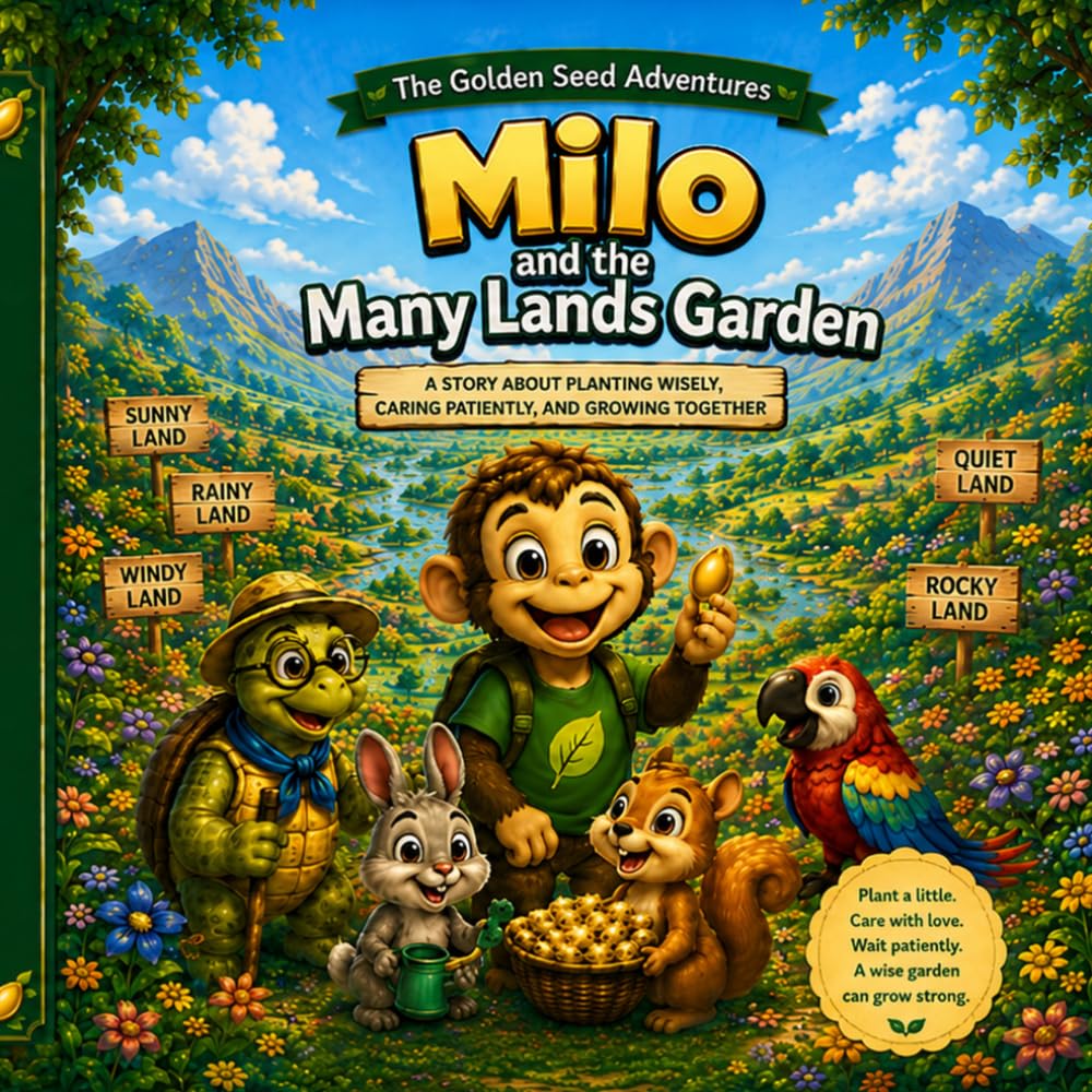 Milo and the Many Lands Garden: A Story About Planting Wisely, Caring Patiently, and Growing Together (The Golden Seed Adventures)