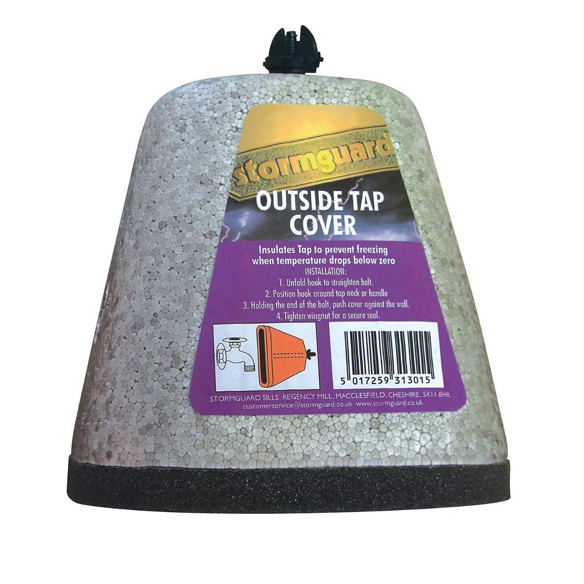 Stormguard Gray Outside Tap Cover Insulator Against Freezing